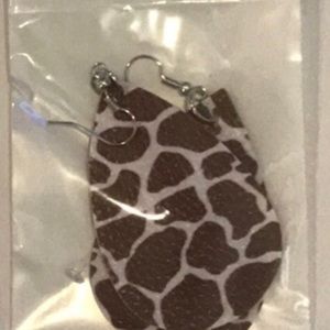 Faux leather earrings